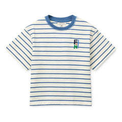 Liewood - Tyler Striped Organic Cotton T-Shirt | Blue