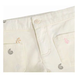 Molo - Short Amanda Coquillages Organic Cotton | Off-White