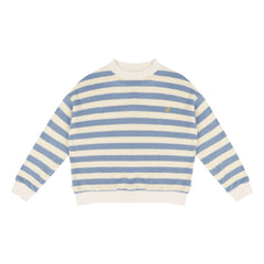 Jenest - Striped Organic Cotton Sweatshirt | Blue