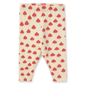 Tinycottons - Organic Cotton Ribbed Cork Leggings | Ecru