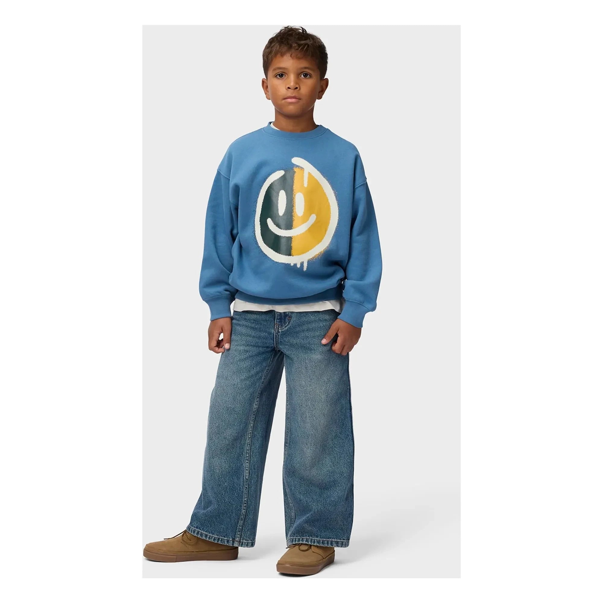 Molo - Mar Smiley Sweater | Blue
