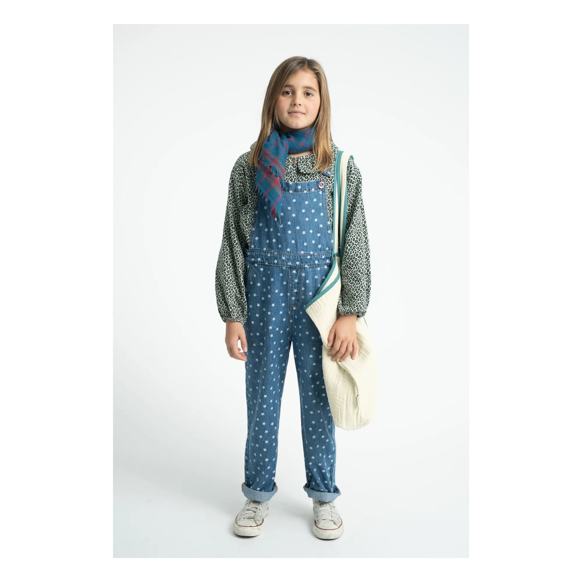 Piupiuchick - Blue Checked Wool Scarf