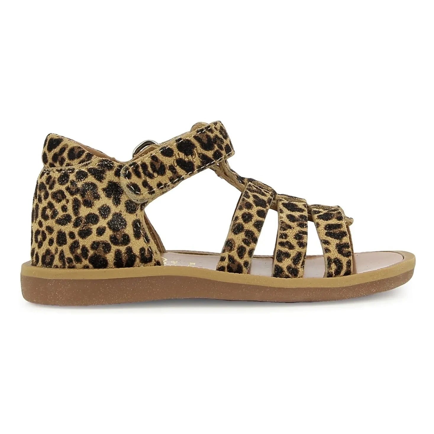 Pom d'Api - Poppy Strapped Leopard Sandals | Brown