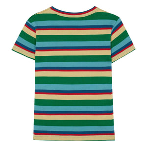 The Campamento - Striped Rib T-Shirt | Blue