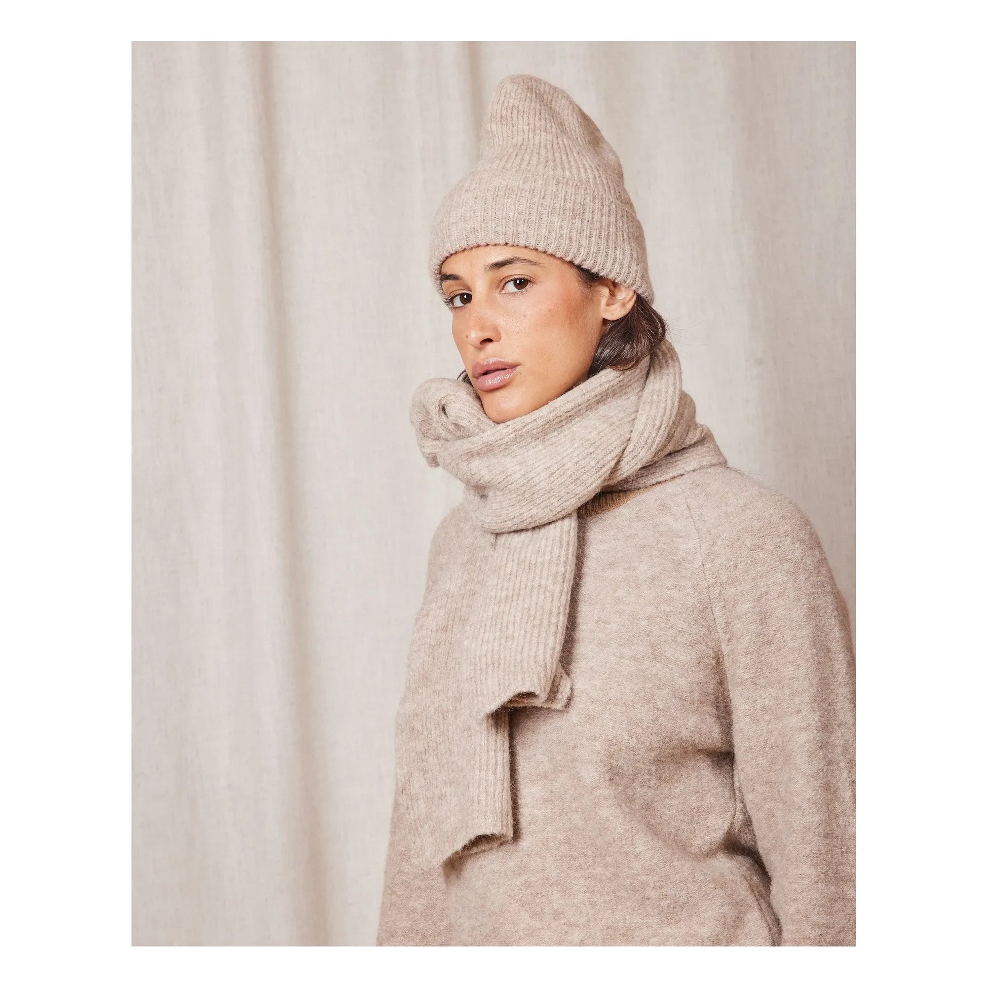 Homecore - Baby Alpaca Wool Beanie | Light Brown