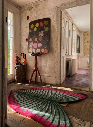 Doing Goods - Doing Goods x John Derian Kulak Yaprağı Halısı | Yeşil