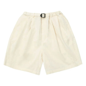 Kappy - Short Two Pleated Wide Cut | Cream