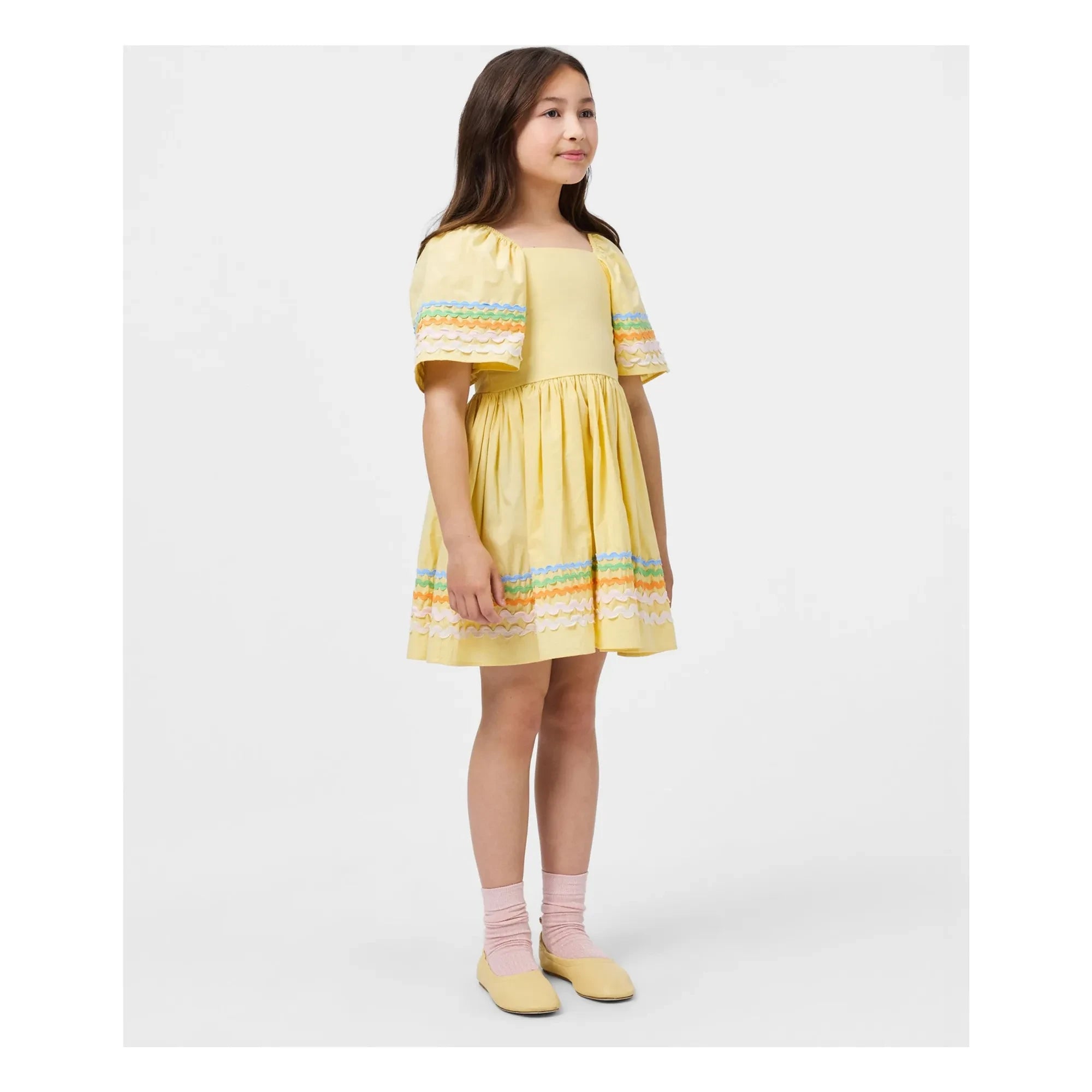 Molo - Clotilde organic cotton dress | Pale yellow