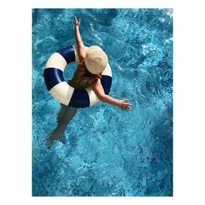 Petites Pommes - Olivia Inflatable Donut | Navy Blue
