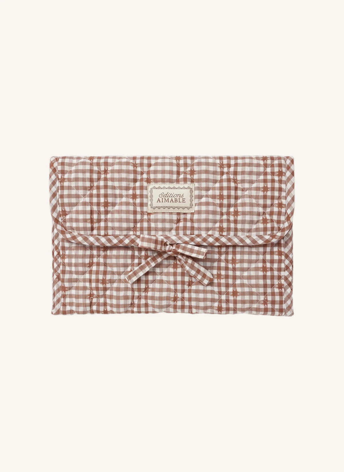 Editions Aimable - Palmyre baby care bag | Noisette Vichy Cotton