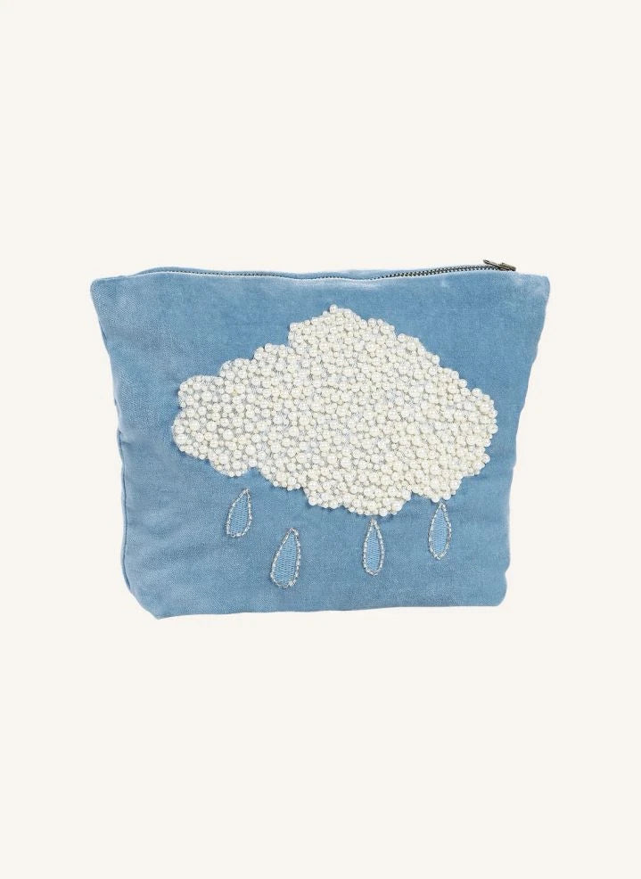 Anna + Nina - Air-Beaded Makeup Bag | Blue