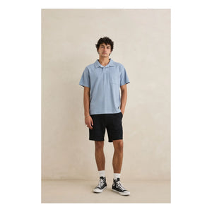 Rhythm - Vintage Terry polo shirt | Light Blue