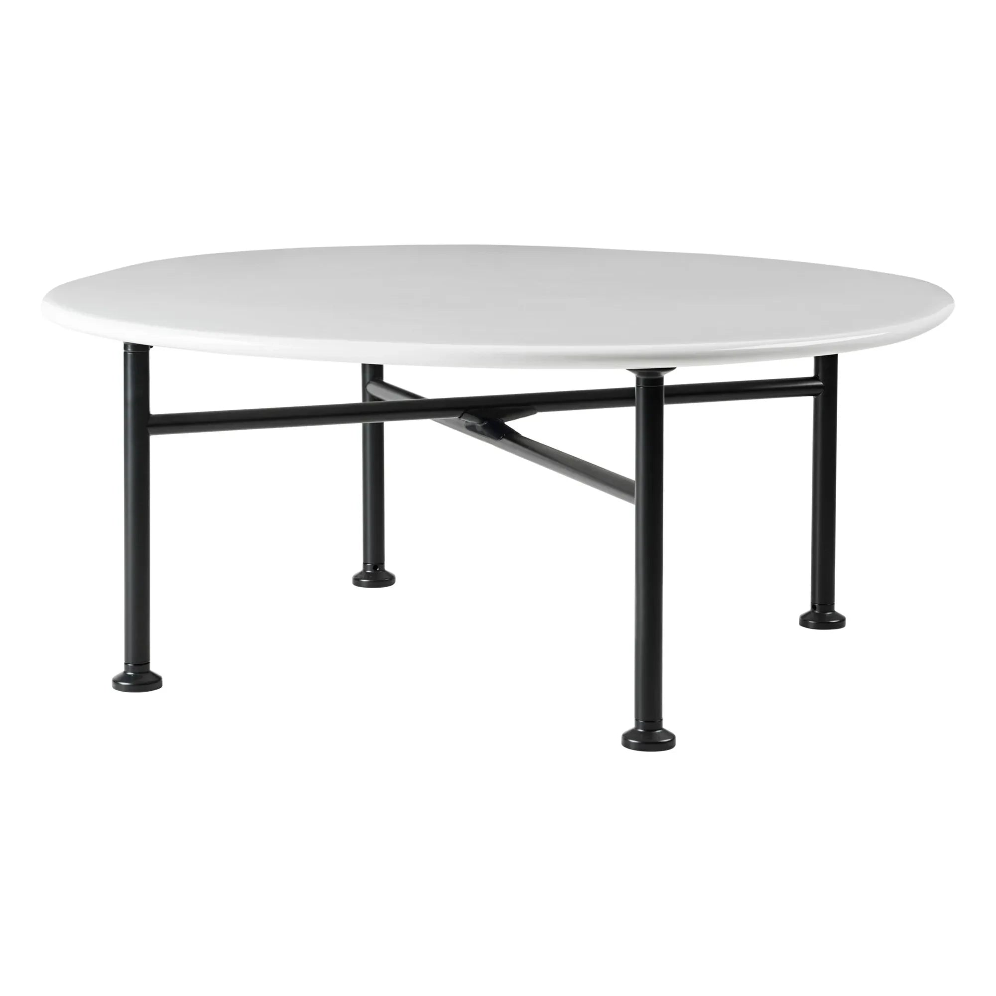 Gubi - Carmel Round Ceramic Side Table, OEO Studio | White