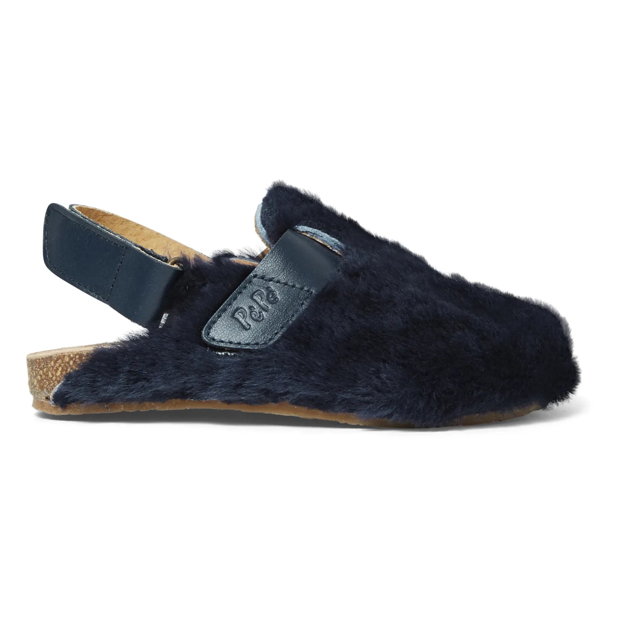 Pèpè - Faux Fur Slippers | Navy Blue