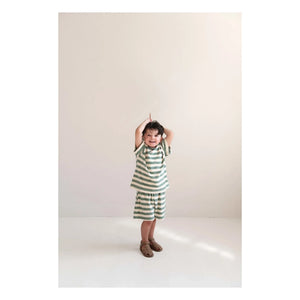 Jenest - To Rayé Organic Cotton T-Shirt | Khaki