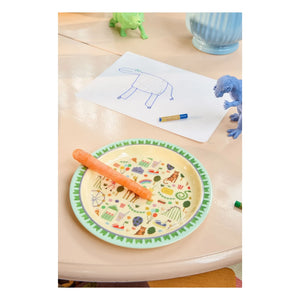 Rice - Fun Fair Melamine Plate | Blue