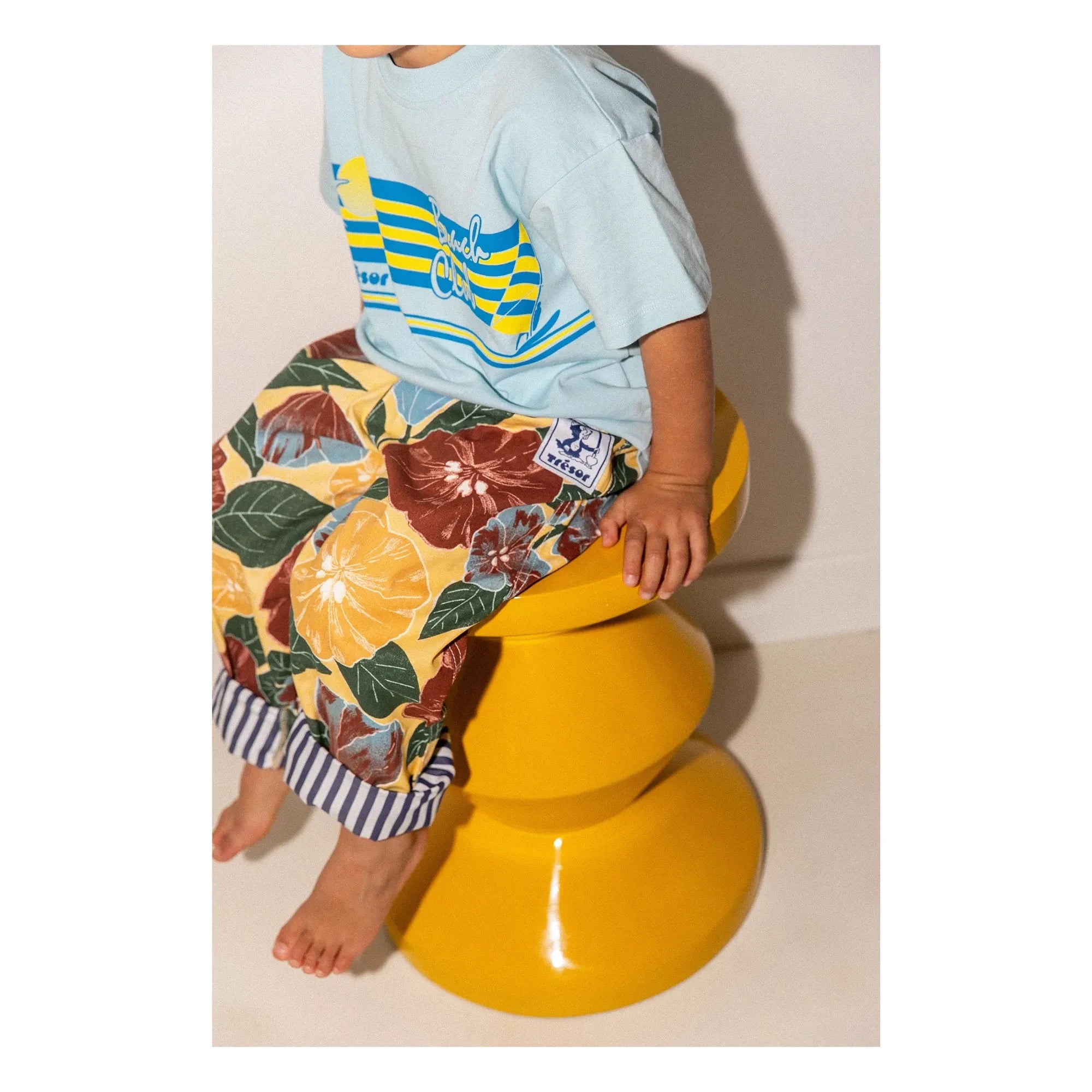 Club Trésor - Poplin Romper Pants | Yellow