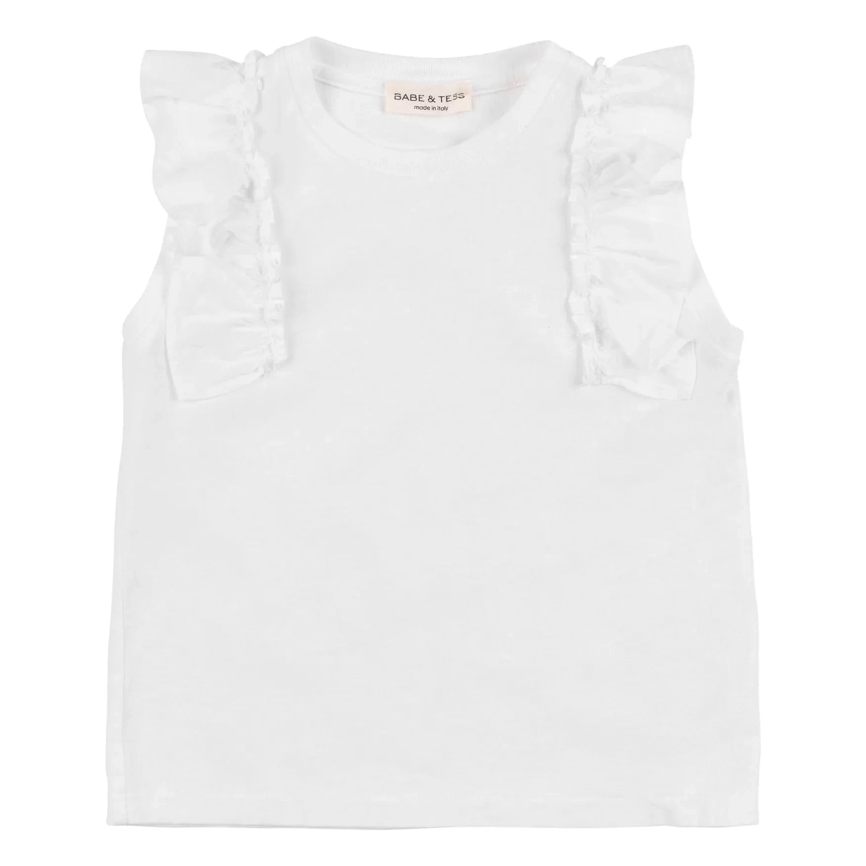 Babe & Tess - Volants Antonella T-Shirt | White