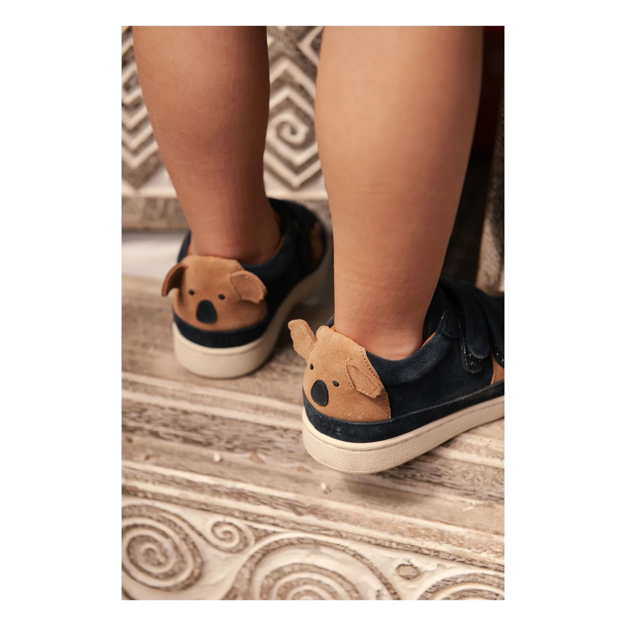 Donsje - Rinou Koala Suede Toothed Sneakers | Night Blue