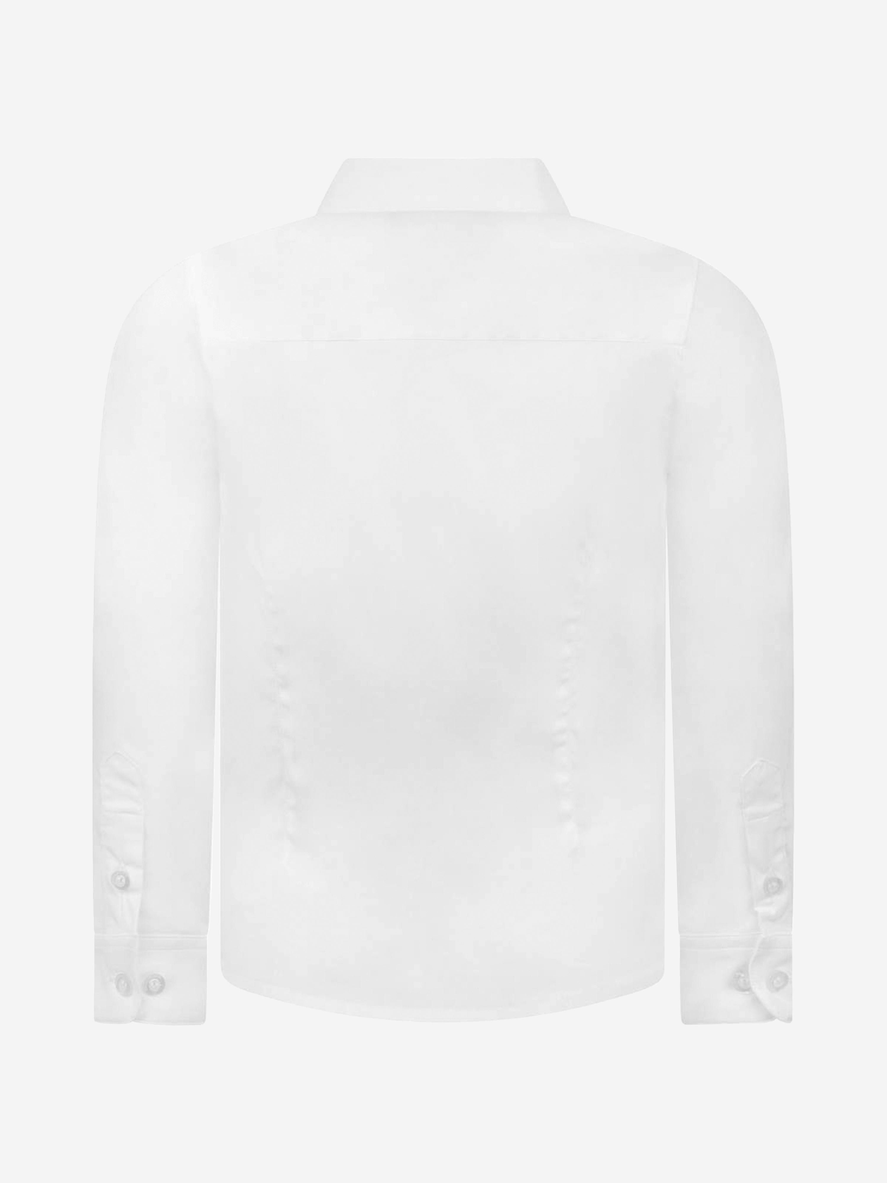 Emporio Armani Boys Cotton Long Sleeve Branded Shirt