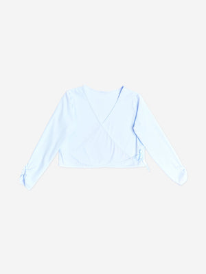 Danskin Girls Rhythm Wrap Top in Blue