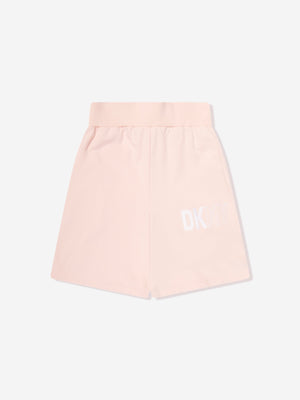 DKNY Kids Logo Bermuda Shorts in Pink