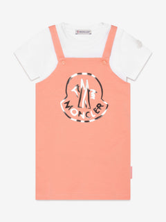 Moncler Enfant Baby Girls T-Shirt And Dress Set in Peach