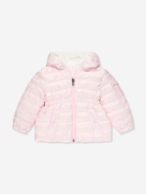 Moncler Enfant Baby Girls Down Padded Dalles Jacket in Pink