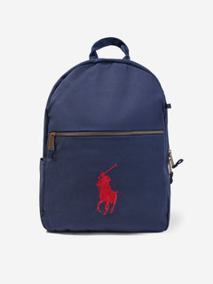 Ralph Lauren Kids Canvas School Backpack in Navy (42cm)