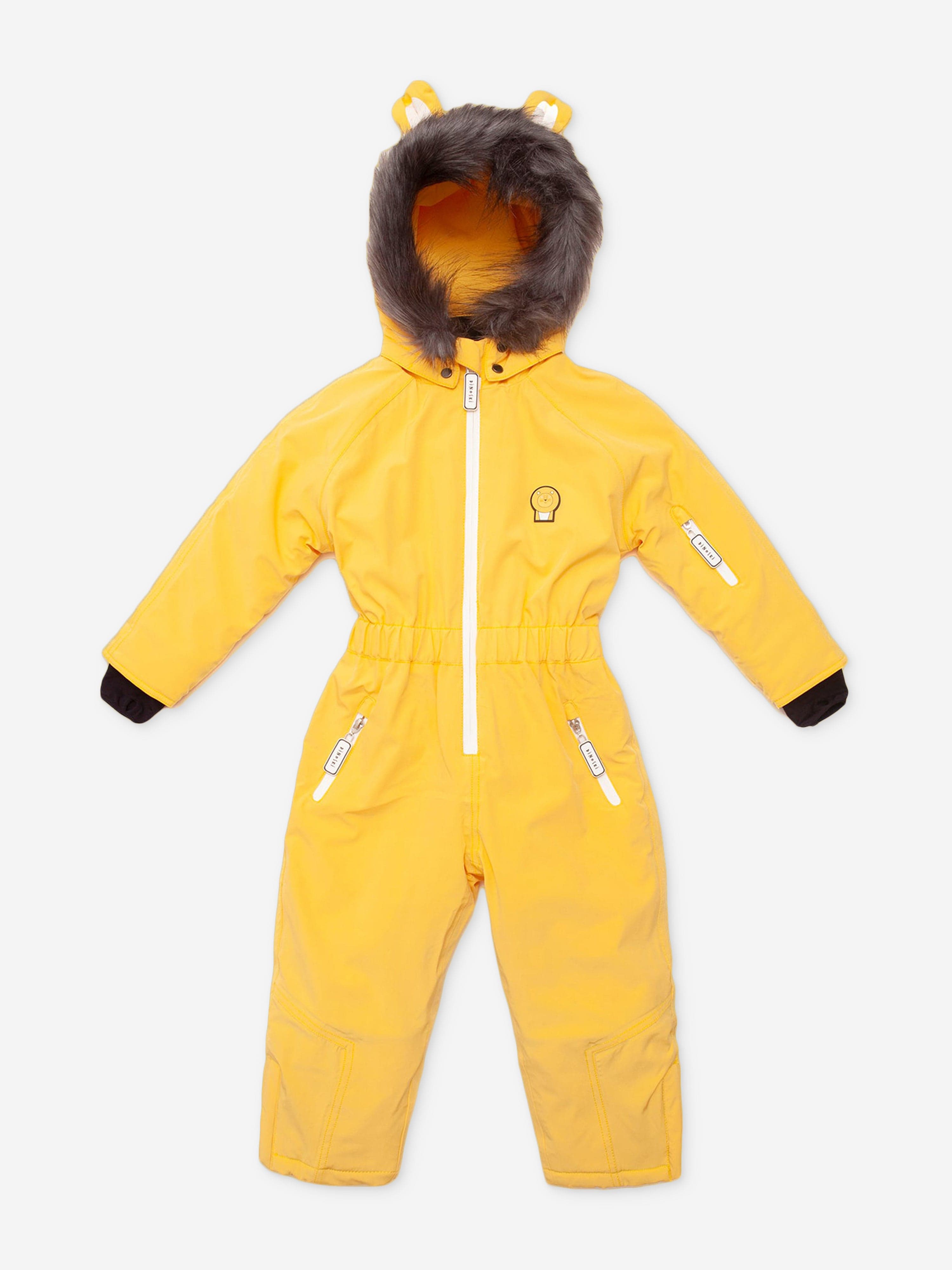 Roarsome Kids Cub The Lion Snowsuit in Yellow