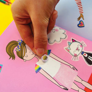 Rachel Ellen - Grl Pwr Sticker Scene Colouring and Activity Book