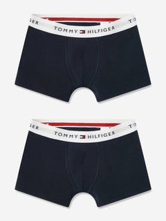 Tommy Hilfiger Boys 2 Pack Boxer Shorts Set in Navy