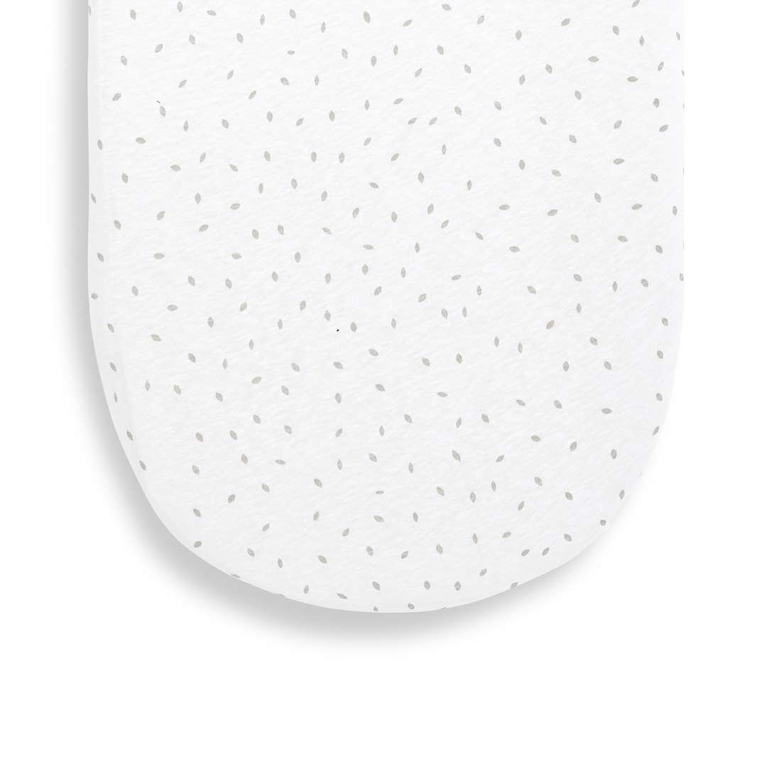 The Little Green Sheep Organic Moses Basket Fitted Sheet - White Rice-Sheets- | Natural Baby Shower