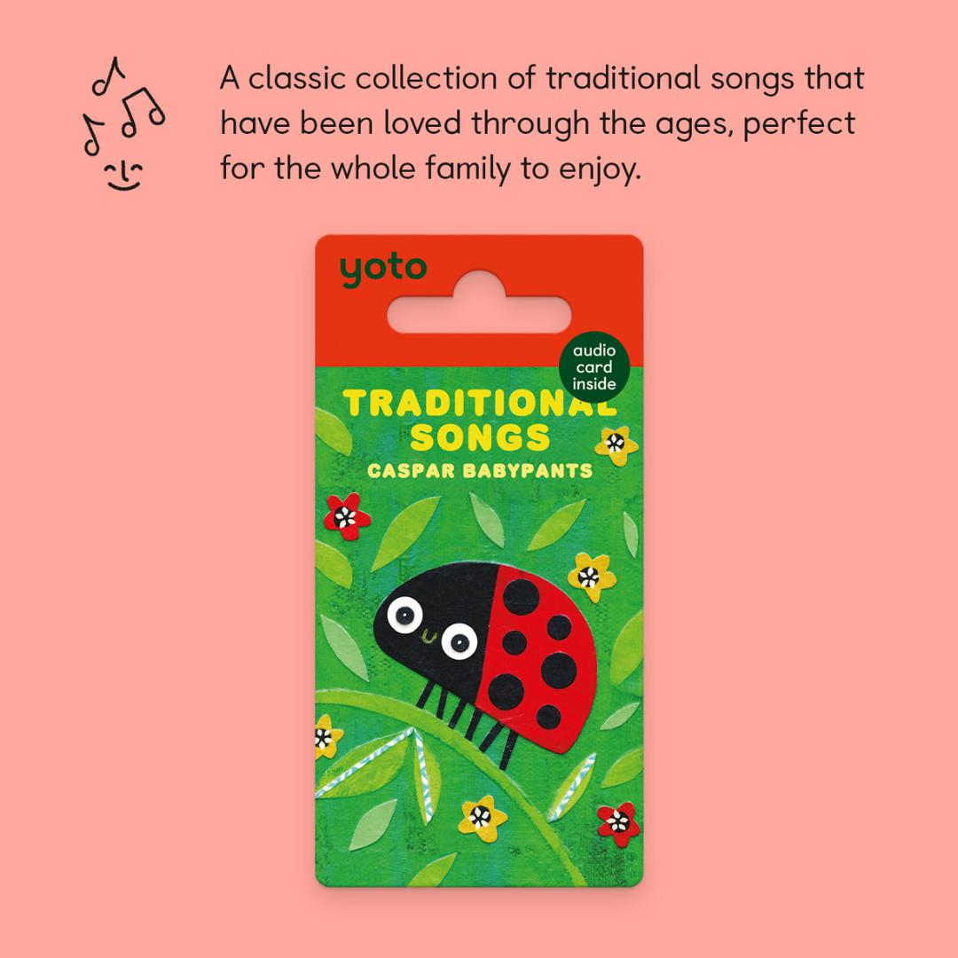 Yoto Card - Caspar Babypants: Traditional Songs-Audio Player Cards + Characters- | Natural Baby Shower