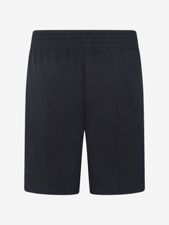 Zeco Kids School Half Elastic Back Pull Up Shorts in Navy