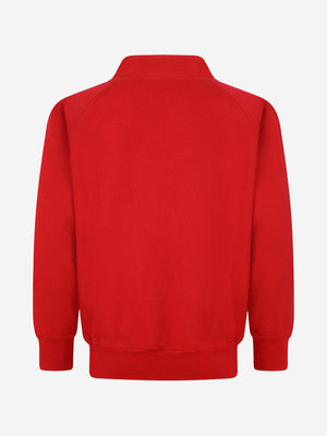 Zeco Kids School Sweatshirt Cardigan in Red