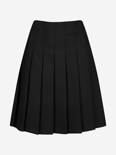 Zeco Girls School Senior Stitch Down Pleat Eco Skirt in Black