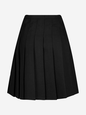 Zeco Girls School Senior Stitch Down Pleat Eco Skirt in Black