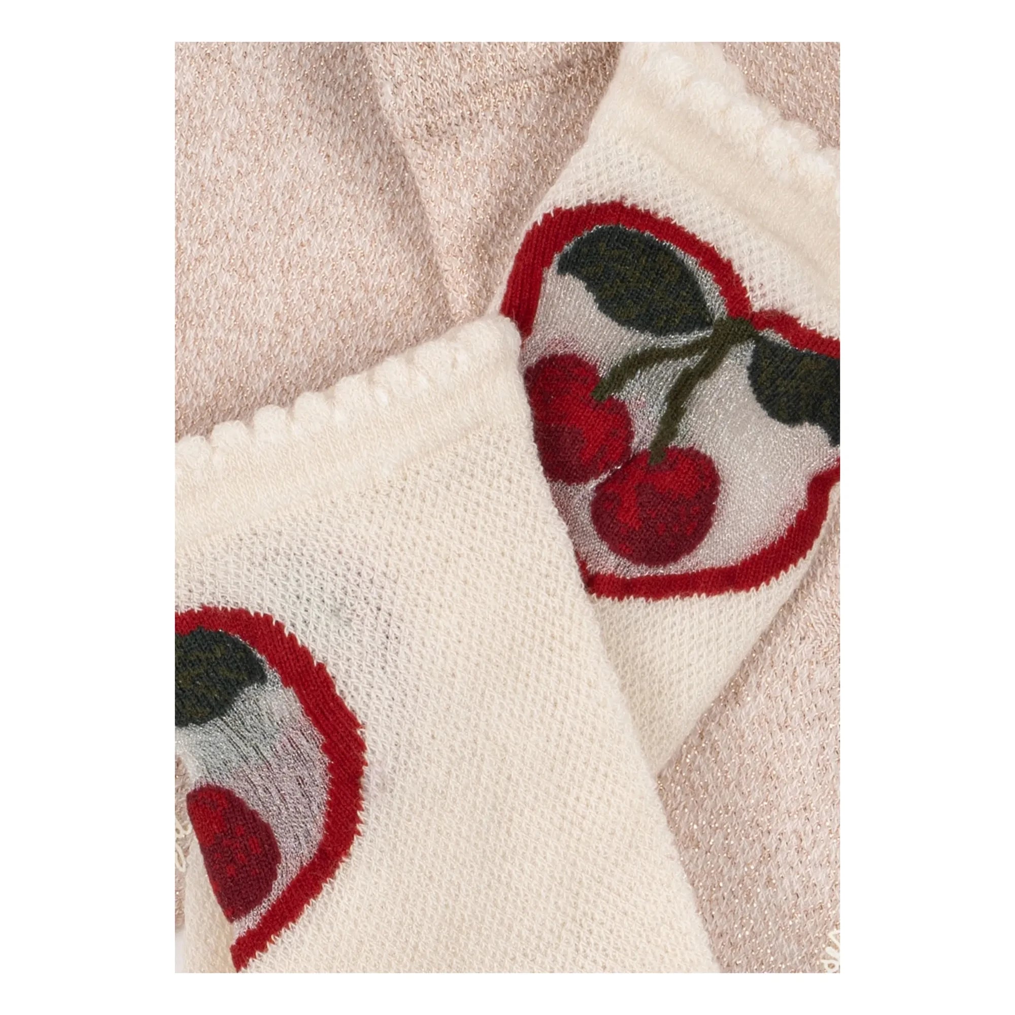 Konges Sløjd - Set of 2 Cherry Socks | Ecru