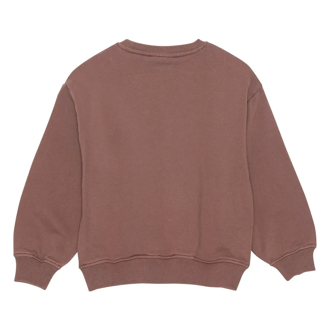 brunobruno nation - Norah Organik Pamuk Sweatshirt | Koyu kahverengi