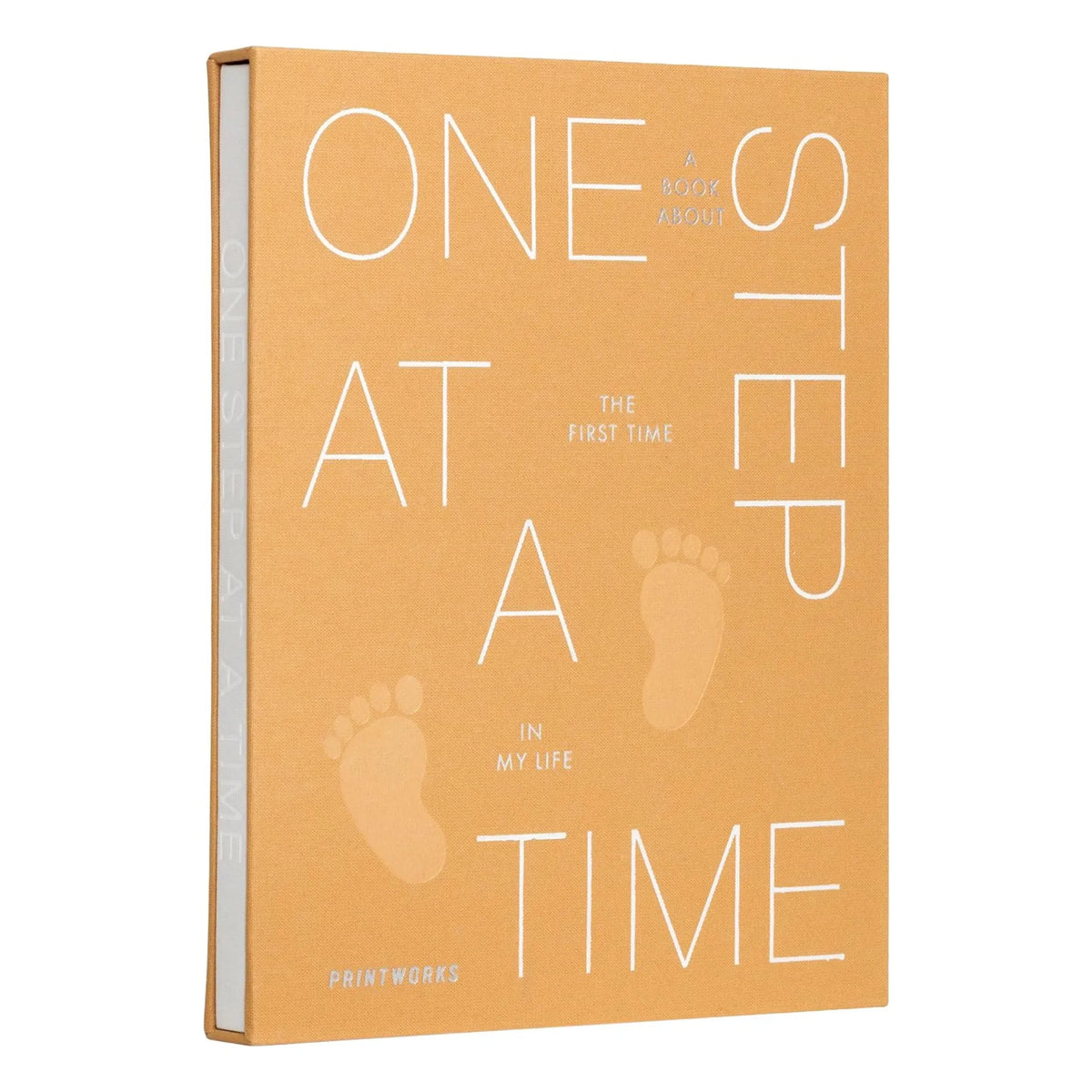 PrintWorks - Baby Photo Album One Step at a Time | Mustard Yellow