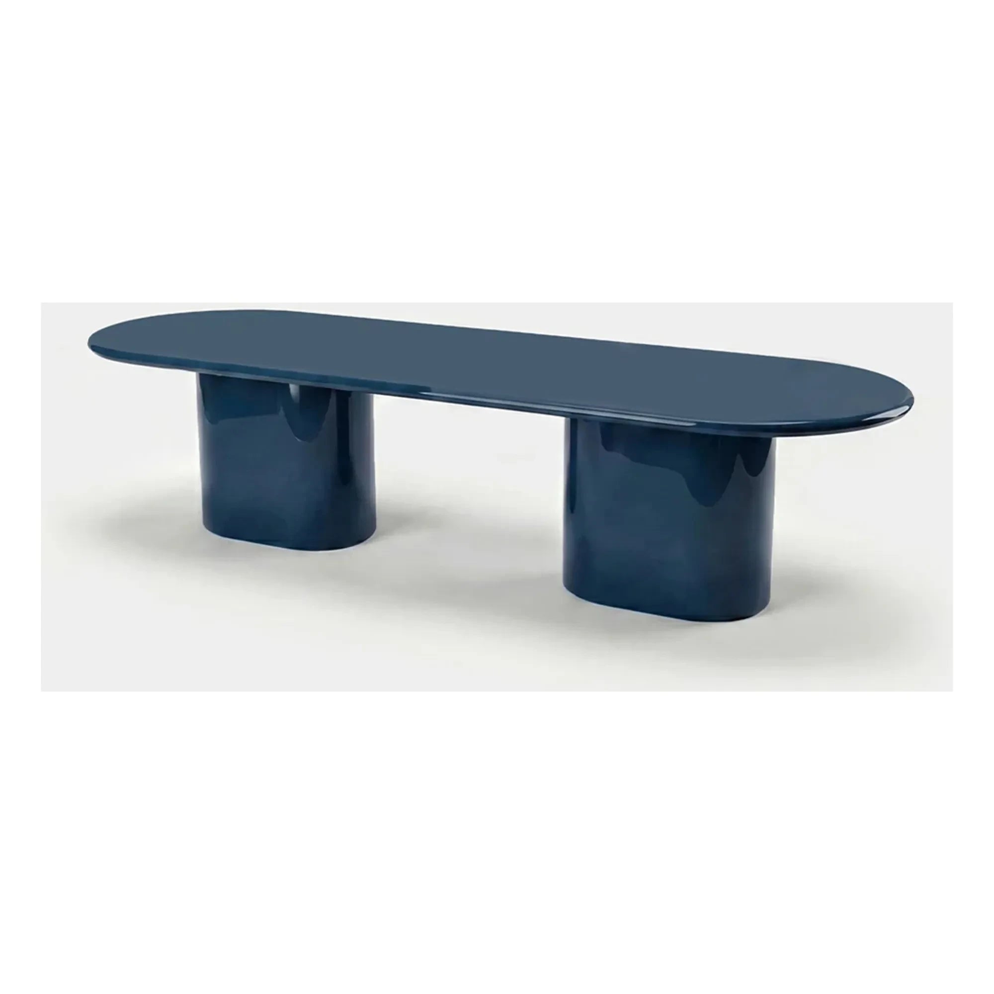 House of Capricorn - Amendoeira Lake Wood Dining Table | Petrol Blue