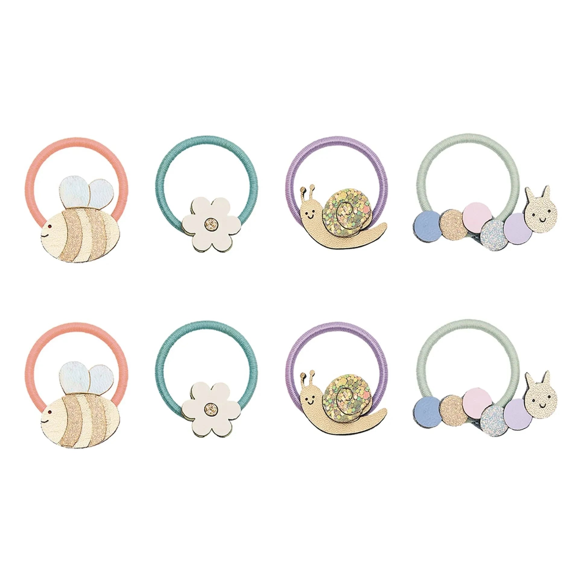Mimi & Lula - 5-piece Mini Bee Hair Clip Set | Lilac