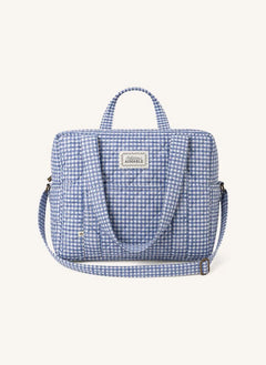 Editions Aimable - Suzanne Baby Care Bag | Blue Vichy Cotton