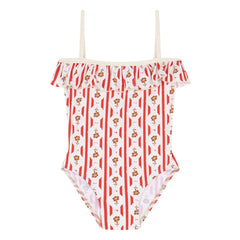 birinit - Valonga Baby Swimsuit with Flowers | Red
