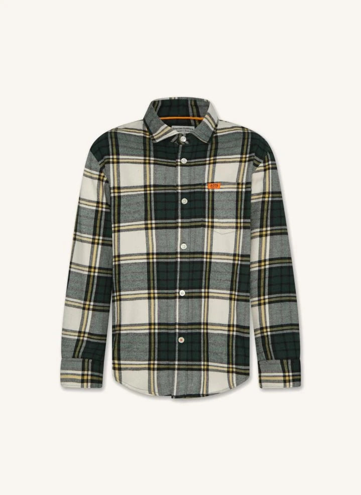 AO76 - Tim Wang Checked Shirt | Green
