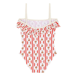 birinit - Valonga Baby Swimsuit with Flowers | Red