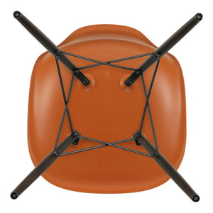 Vitra - DSW Plastic Chair - Maple Base - Charles & Ray Eames | Orange Rouille