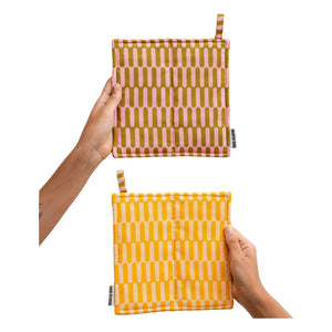 Tarta Gelatina - French Fries Organic Cotton Square Trivet