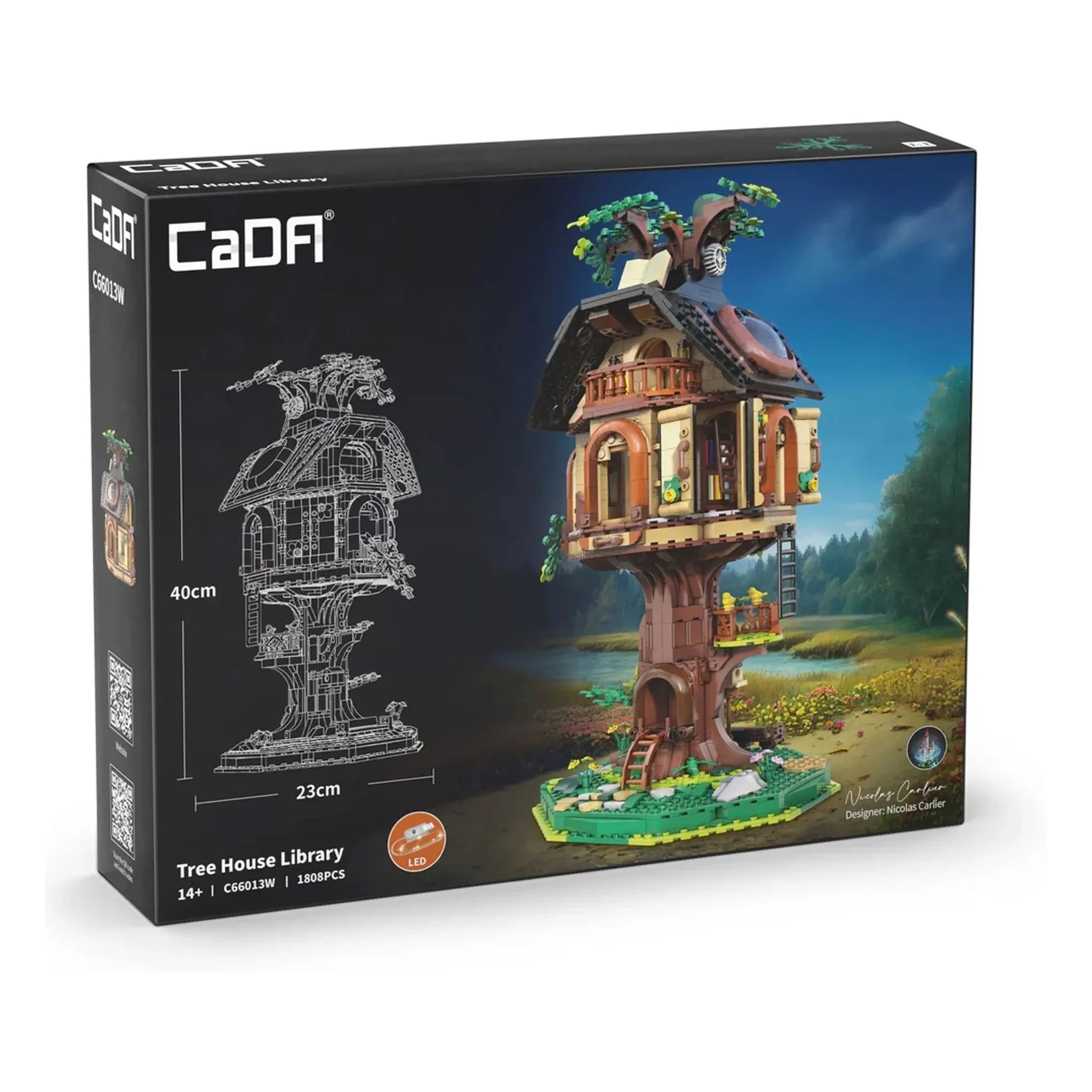 Cada - L'arbre Bookstore Building Kit - 1,808 pieces